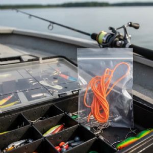 Linha Cabresto P/ Vara Telescópica 1,5mm - 20 Metros Cor Laranja